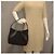 Bolsa hobo curva em lona GG monograma GUCCI com couro Preto - vista 9
