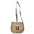 FENDI Metallic Wildleder Umhängetasche Beige
