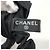 Scrunchie in twill di seta nera Chanel Nero - vista 6