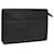 LOUIS VUITTON Epi Pochette Homem Bolsa Clutch Preta M52522 LV Auth 83029 Preto Couro  ref.1549421