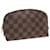 LOUIS VUITTON Pochette Cosmética PM Damier Ebene N47516 LV Auth 82978  ref.1549456