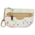 LOUIS VUITTON Monogram Multicolor Pochette MM Pouch White M60028 LV Auth 82987  ref.1549490