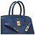 Hermès HERMES Birkin 30 Bag in Blue Leather - 102013 - view 7