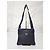 PRADA Borsa Messenger in Nylon Tessuto Blu Navy Scuro Nero - vista 2