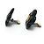 Orecchini a clip Coco Mark Flower neri Chanel 96P Nero D'oro - vista 2