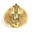 Runde Ohrringe Chanel CC Coco Mark Golden  - Ansicht 2