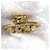 Runde Ohrringe Chanel CC Coco Mark Golden  - Ansicht 9