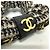 Chanel Coco Marchio Houndstooth Hair Chain Scrunchie Beige - vista 2