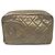 Pochette trapuntata CC della linea Cambon di Chanel Marrone D'oro