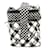 Borsa refrigerante Chanel Check Coco Mark Nero Bianco - vista 2