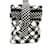Borsa refrigerante Chanel Check Coco Mark Nero Bianco - vista 3
