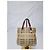 Borsa tote piccola Haymarket Check di Burberry rossa Rosso Beige - vista 2