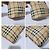 Borsa tote piccola Haymarket Check di Burberry rossa Rosso Beige - vista 5