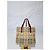 Borsa tote piccola Haymarket Check di Burberry rossa Rosso Beige - vista 6