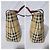 Borsa tote piccola Haymarket Check di Burberry rossa Rosso Beige - vista 8