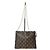 Neceser Monogram 26 LOUIS VUITTON con correa de cadena Castaño Beige