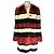 Olivia Kunstfellmantel in Rot / Weiß / Schwarz von Alice + Olivia