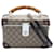 Braune Gucci GG Supreme Bambus Kosmetiktasche Leder  ref.1549948