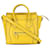 Céline Bolsa Celine Nano Luggage Tote amarela Amarelo Couro  ref.1549997