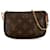 Brown Louis Vuitton Monogram Mini Pochette Accessoires Handbag Cloth  ref.1550006