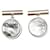 Gemelos Clou de Selle de plata Hermès Metal