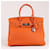 Hermès HERMES Birkin 30 Togo Arancione Fittings Metallici Argento □H: 2004 Pelle  ref.1550101