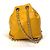 Gelber Lammleder-Rucksack von Chanel