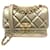 Sac à chaîne Chanel Matelassé Coco Mark en strass Doré