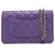 Borsa a spalla Chanel Matelassé con catena Porpora - vista 2