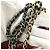 Borsa a catena Chanel CC Coco Mark Gabrielle Marrone Rosso - vista 7