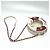 Borsa a spalla Chanel Coco Mark CC Round Small Chain Pochette Bianco Rosso - vista 5
