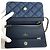 Borsa a spalla in denim Chanel Blu - vista 10