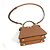 Borsa Fendi Peekaboo ISeeU Petite Marrone - vista 5