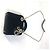 Borsa a Spalla Mini Lady Dior Cannage di Christian Dior Nero - vista 14