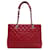 Chanel Rote Kaviar Grand Shopping Tasche Leder  ref.1551687