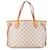 Louis Vuitton White Damier Azur Neverfull PM Leather Cloth  ref.1551772