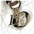Borsa a Spalla Lady Dior Medium di Christian Dior Bianco - vista 14