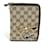 Gucci GG Canvas and Leather Notebook Cover Brown Cloth  ref.1552143