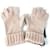 Fendi Damen Wollhandschuhe Pink Beige  - Ansicht 6