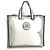 Fendi 8BH357 Joshua Vides Kollaboration Shopper Tasche Schwarz Weiß