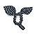 Scrunchie per capelli in nastro Chanel con logo Coco Nero Bianco