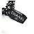 Scrunchie per capelli in nastro Chanel con logo Coco Nero Bianco - vista 2