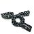 Scrunchie per capelli in nastro Chanel con logo Coco Nero Bianco - vista 6