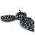Scrunchie per capelli in nastro Chanel con logo Coco Nero Bianco - vista 7