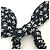 Scrunchie per capelli in nastro Chanel con logo Coco Nero Bianco - vista 8
