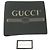 Billetera de cuero plegable Gucci Negro