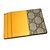 Gucci GG Supreme Cat Head Neo Pass Case Brown Yellow - view 2