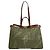 Fendi 8BH374 FF Peekaboo X Tote Schultertasche Grün