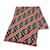 Fendi Zucca Wool Scarf for Women Brown Red  - view 1