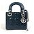 Borsa a Spalla Mini Cannage Lady Dior di Christian Dior Nero